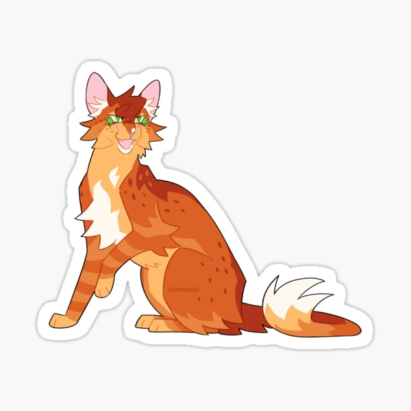 Ashfur Sticker for Sale by ClownCryptids