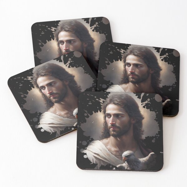 Item preview, Portrait of Christ with a eagle  designed and sold by ThroughHisGrace.