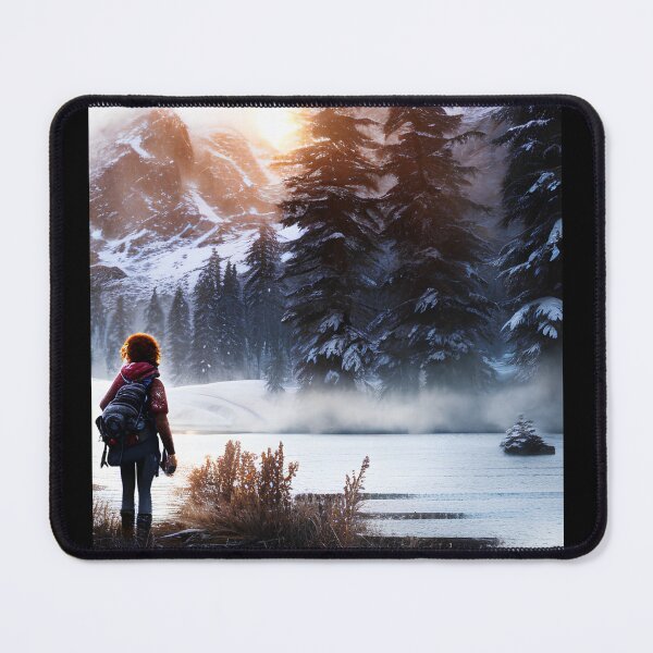 Item preview, Red haired girl in the mountains designed and sold by WildMountainArt.