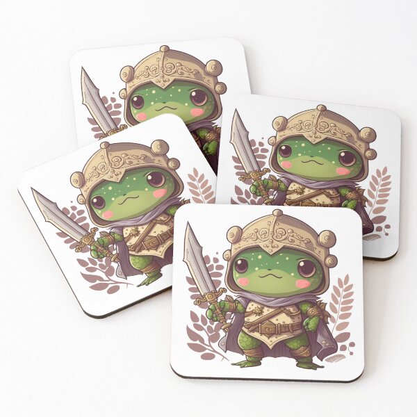 Item preview, Frog Warrior Sticke designed and sold by Cute Critters Stickers.