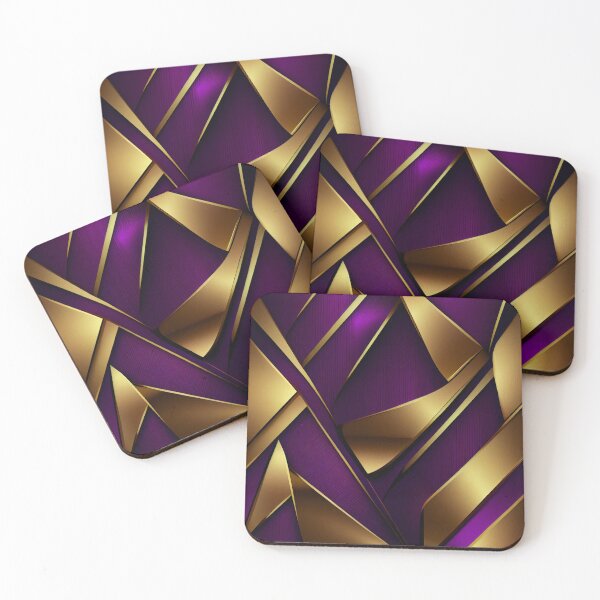 Item preview, Imperial Elegance: A Luxurious Gold and Purple Pattern designed and sold by HiArtify ❤️.