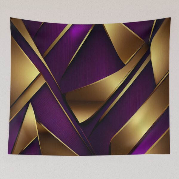 Item preview, Imperial Elegance: A Luxurious Gold and Purple Pattern designed and sold by HiArtify ❤️.