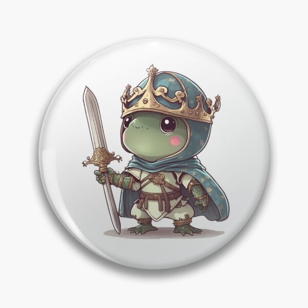 Item preview, Frog Knight Sticker designed and sold by Cute Critters Stickers.