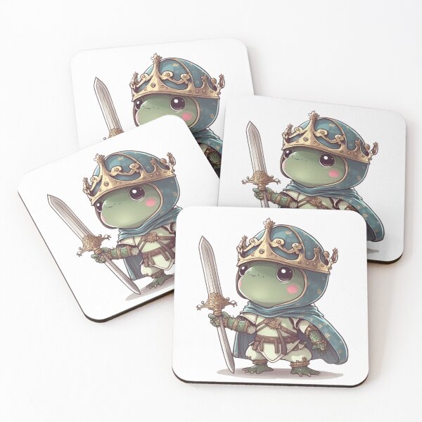 Item preview, Frog Knight Sticker designed and sold by Cute Critters Stickers.