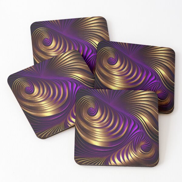 Item preview, Imperial Elegance: A Luxurious Gold and Purple Pattern designed and sold by HiArtify ❤️.