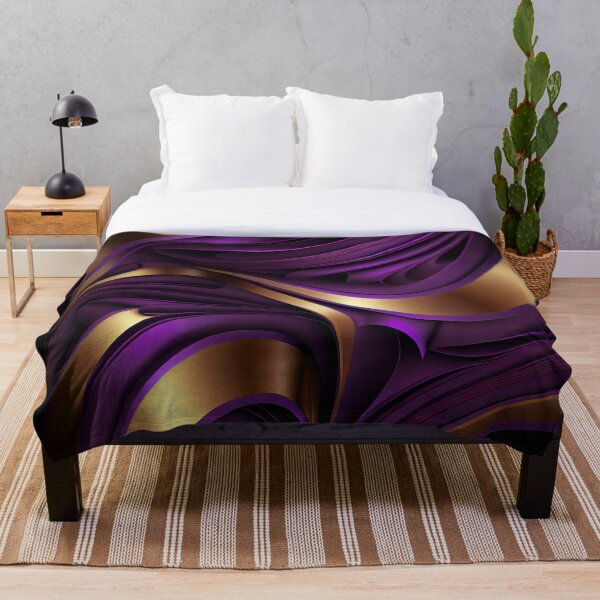 Item preview, Imperial Elegance: A Luxurious Gold and Purple Pattern designed and sold by HiArtify ❤️.