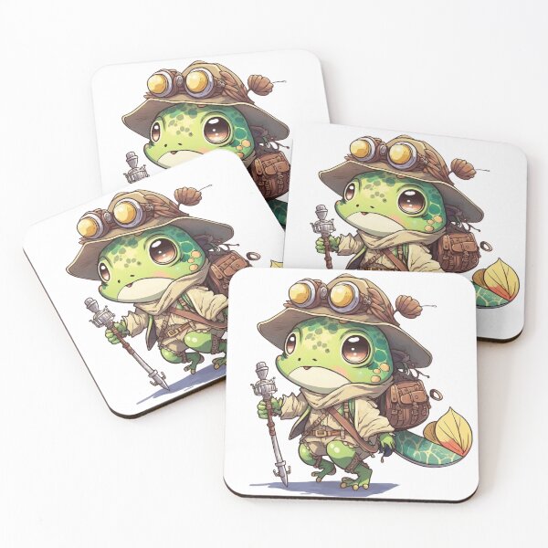 Item preview, Adventurer Frog Sticker designed and sold by Cute Critters Stickers.