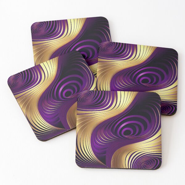 Item preview, Imperial Elegance: A Luxurious Gold and Purple Pattern designed and sold by HiArtify ❤️.