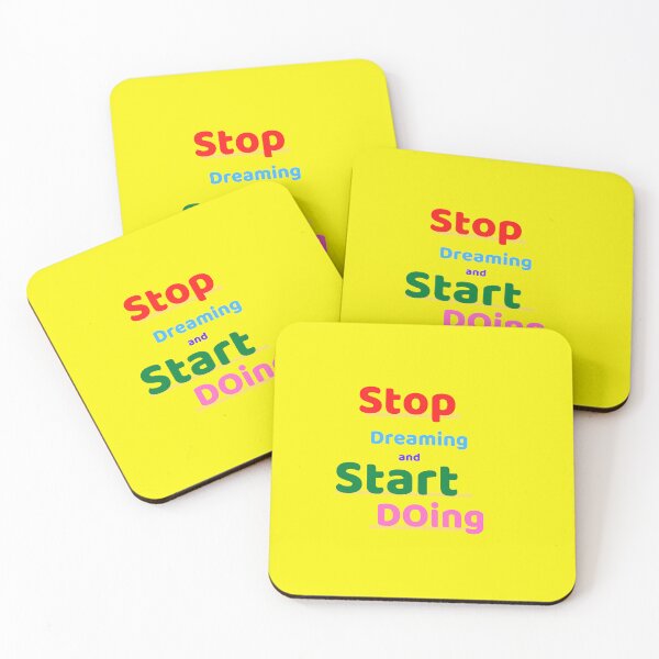 Item preview, Stop Dreaming Start Doing Motivational Design designed and sold by beddreams.