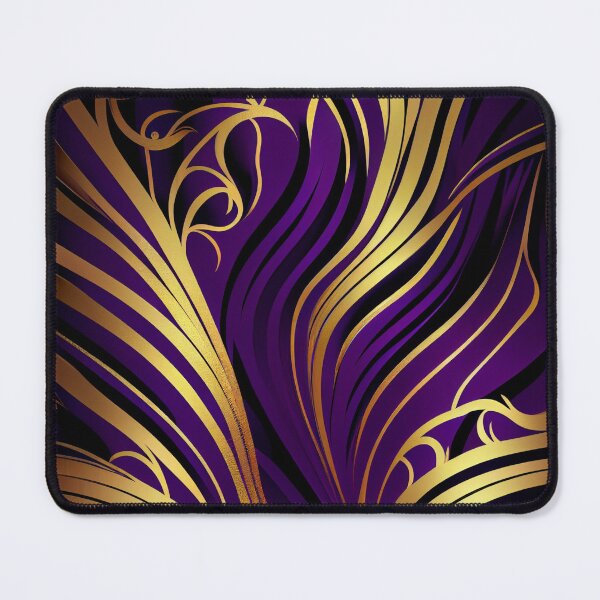 Item preview, Imperial Elegance: A Luxurious Gold and Purple Pattern designed and sold by HiArtify ❤️.