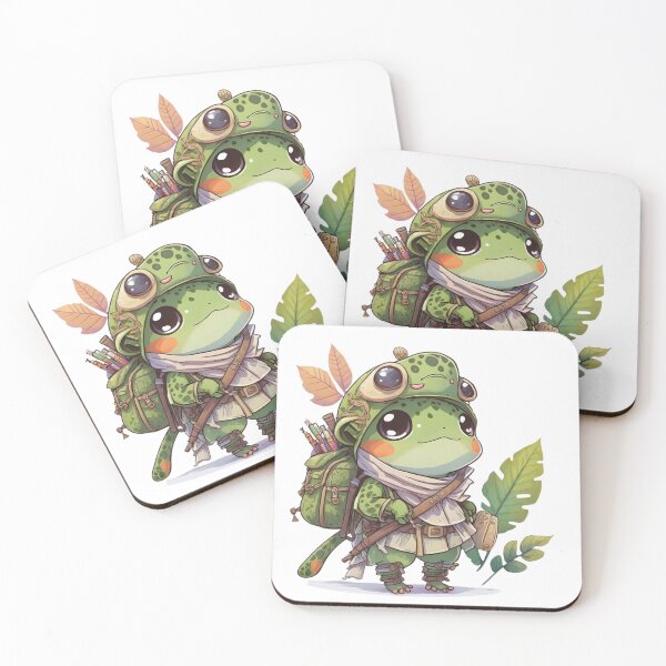 Item preview, Frog Adventurer Sticker designed and sold by Cute Critters Stickers.