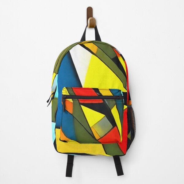 Item preview, Yellow Daffodils In A Red Vase Geometric Abstract Art designed and sold by taiche.