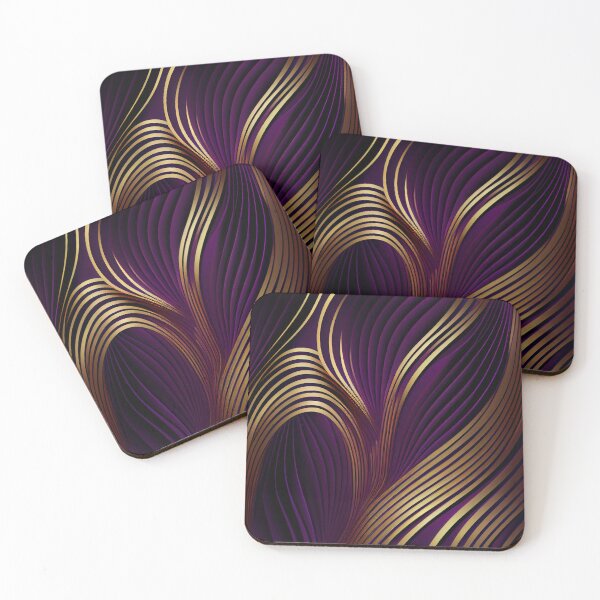 Item preview, Imperial Elegance: A Luxurious Gold and Purple Pattern designed and sold by HiArtify ❤️.
