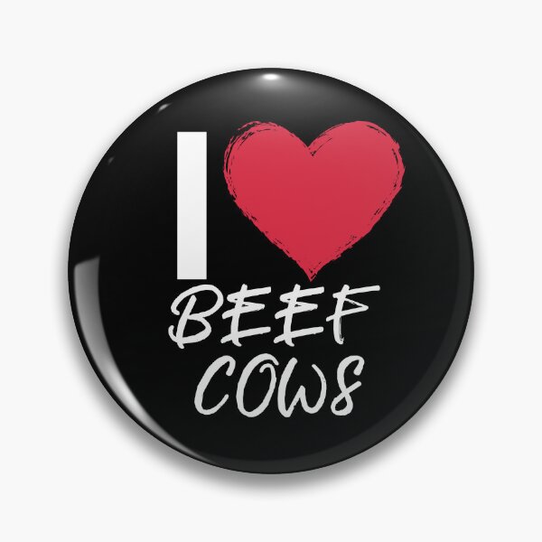 Item preview, Black version of I love Beef Cows designed and sold by FarmsteadAcers.