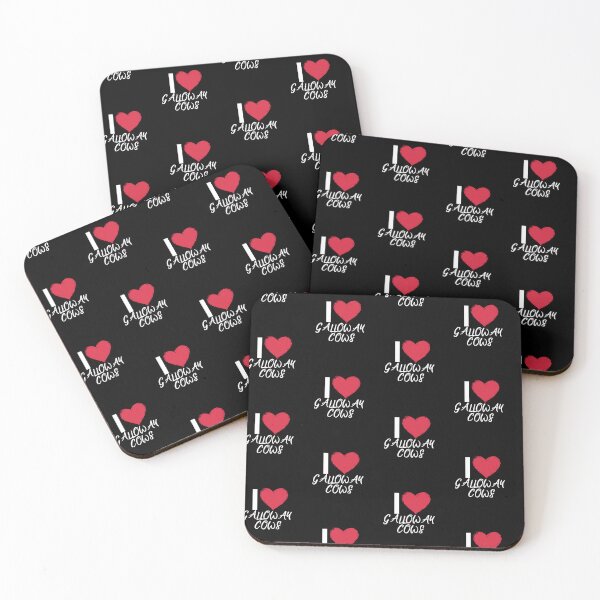 Item preview, Black version of I love Galloway Cows designed and sold by FarmsteadAcers.
