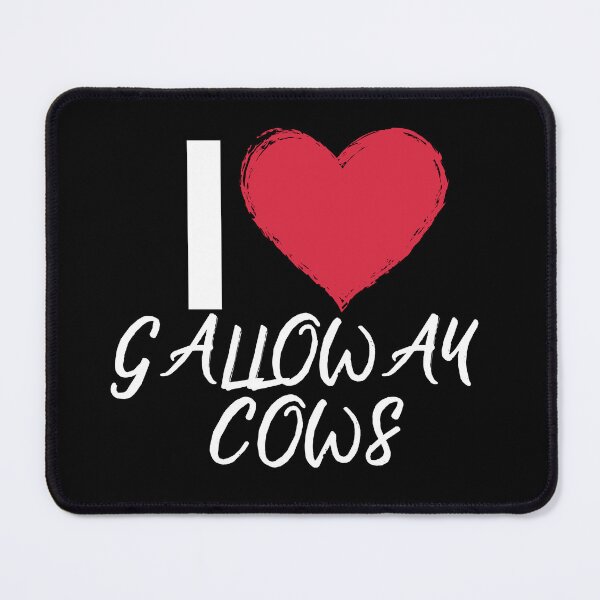 Item preview, Black version of I love Galloway Cows designed and sold by FarmsteadAcers.