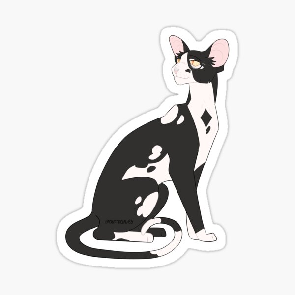 Ashfur Sticker for Sale by ClownCryptids