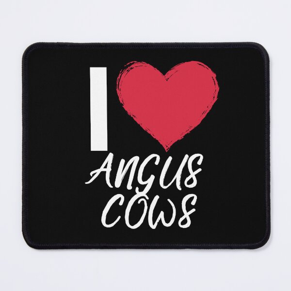 Item preview, Black version of I love Angus Cows designed and sold by FarmsteadAcers.