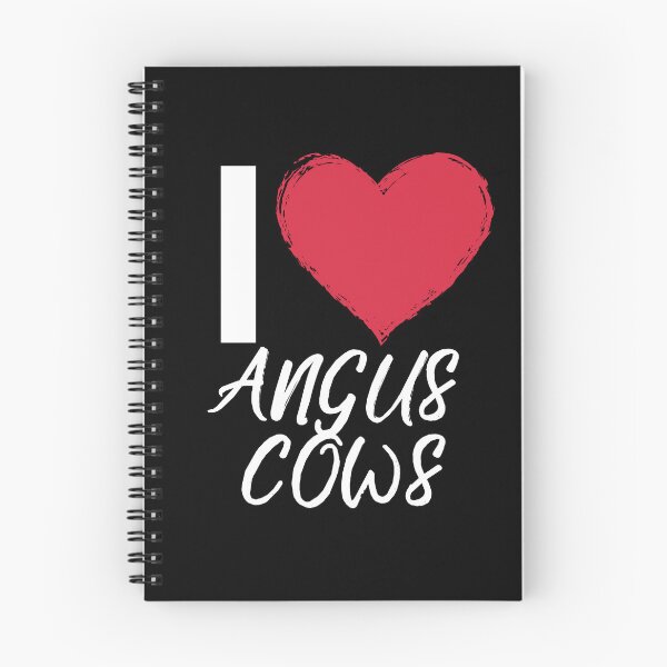 Item preview, Black version of I love Angus Cows designed and sold by FarmsteadAcers.