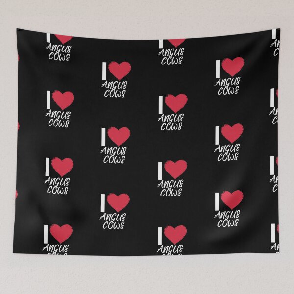 Item preview, Black version of I love Angus Cows designed and sold by FarmsteadAcers.