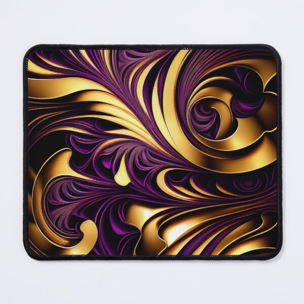 Item preview, Imperial Elegance: A Luxurious Gold and Purple Pattern designed and sold by HiArtify ❤️.