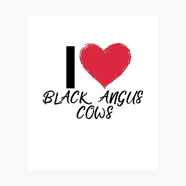 Item preview, I love Black Angus Cows designed and sold by FarmsteadAcers.