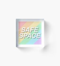 safe space Acrylic Block