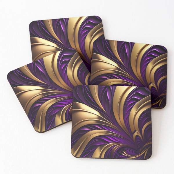 Item preview, Imperial Elegance: A Luxurious Gold and Purple Pattern designed and sold by HiArtify ❤️.