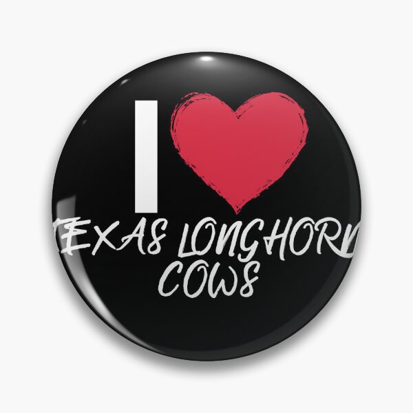 Item preview, Black version of I love Texas Longhorn Cows designed and sold by FarmsteadAcers.