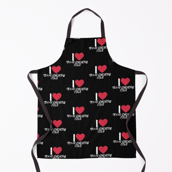 Item preview, Black version of I love Texas Longhorn Cows designed and sold by FarmsteadAcers.