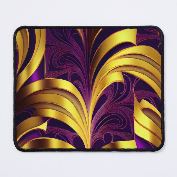 Item preview, Imperial Elegance: A Luxurious Gold and Purple Pattern designed and sold by HiArtify ❤️.