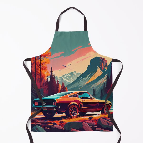 Item preview, Ford Mustang Chargeback 1968 Car Beautiful Painting Illustration designed and sold by MadeByHaresShop.