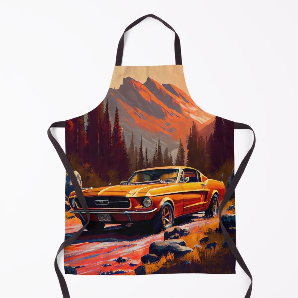 Item preview, Ford Mustang Chargeback 1968 Car Beautiful Painting Illustration designed and sold by MadeByHaresShop.