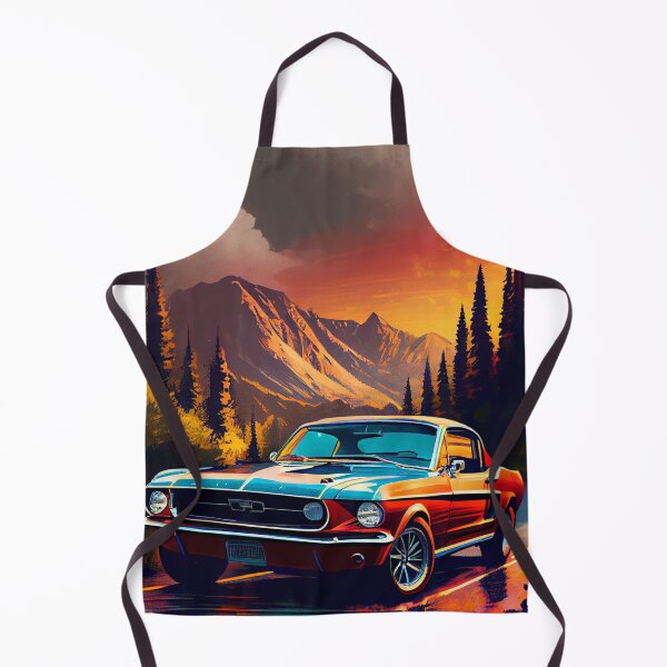 Item preview, Ford Mustang Chargeback 1968 Car Beautiful Painting Illustration designed and sold by MadeByHaresShop.
