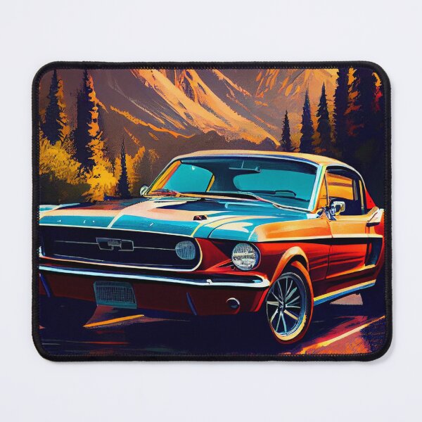 Item preview, Ford Mustang Chargeback 1968 Car Beautiful Painting Illustration designed and sold by MadeByHaresShop.