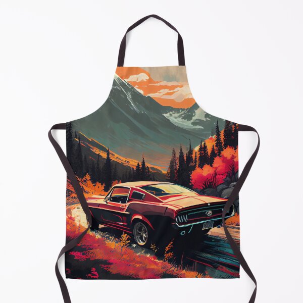 Item preview, Ford Mustang Chargeback 1968 Car Beautiful Painting Illustration designed and sold by MadeByHaresShop.