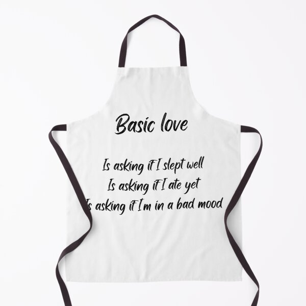 Item preview, basic love is asking if i slept well ate yet if im in a bad moon designed and sold by Benlilyarts.