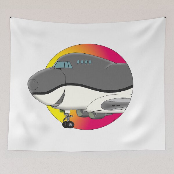 Item preview, Smiling 747 designed and sold by TheBlackBoxStop.