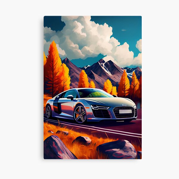 Supercar Poster Audi R8 Canvas Art Poster And Wall Art Picture Print Modern  Family Bedroom Decor Posters 20x30inch(50x75cm) : : Everything  Else