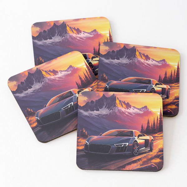Item preview, Audi R8 2008 Car Beautiful Painting Illustration designed and sold by MadeByHaresShop.