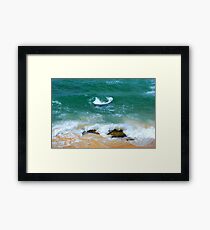 Surf Swirl - Bar Beach NSW Framed Print