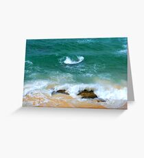 Surf Swirl - Bar Beach NSW Greeting Card