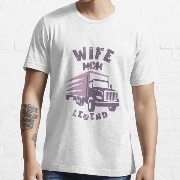 My Trucker Son Means the World Premuim T-shirt, Truck Driver Mom Gift, Gift  for Trucker Mom, Trucker Gifts, Trucker Tshirt 