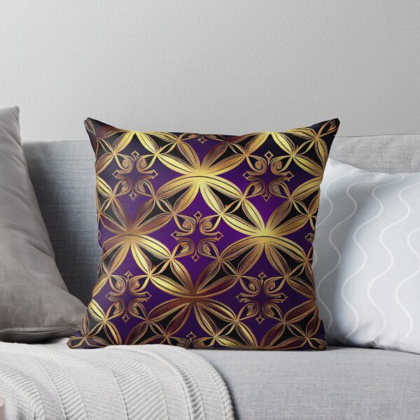 Item preview, Imperial Elegance: A Luxurious Gold and Purple Pattern designed and sold by HiArtify ❤️.