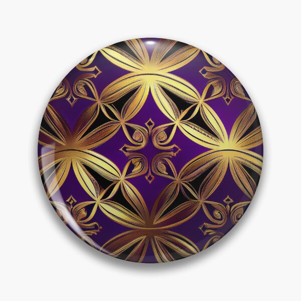 Artikelvorschau, Imperial Elegance: A Luxurious Gold and Purple Pattern entworfen und verkauft von HiArtify ❤️.
