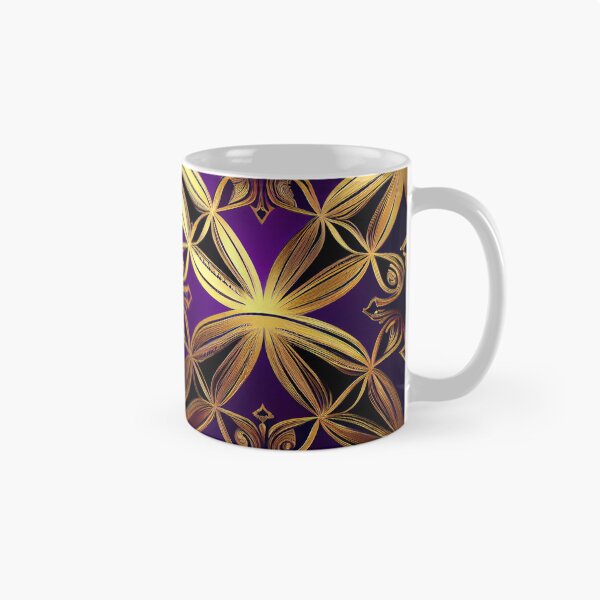Item preview, Imperial Elegance: A Luxurious Gold and Purple Pattern designed and sold by HiArtify ❤️.