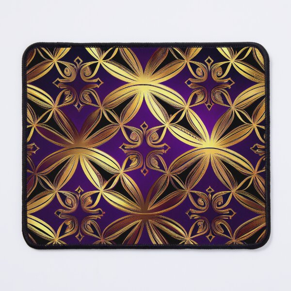 Item preview, Imperial Elegance: A Luxurious Gold and Purple Pattern designed and sold by HiArtify ❤️.