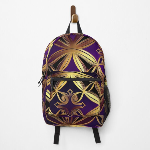 Item preview, Imperial Elegance: A Luxurious Gold and Purple Pattern designed and sold by HiArtify ❤️.
