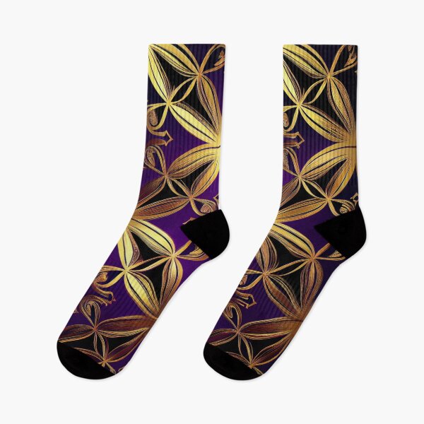 Item preview, Imperial Elegance: A Luxurious Gold and Purple Pattern designed and sold by HiArtify ❤️.