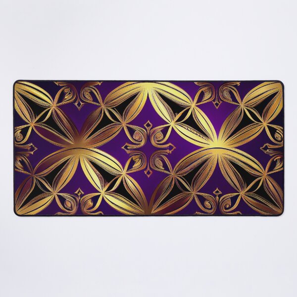 Item preview, Imperial Elegance: A Luxurious Gold and Purple Pattern designed and sold by HiArtify ❤️.